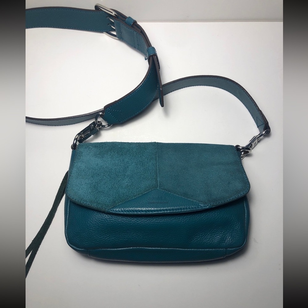 Aimee Kestenberg Teal Leather Bag Crossbody